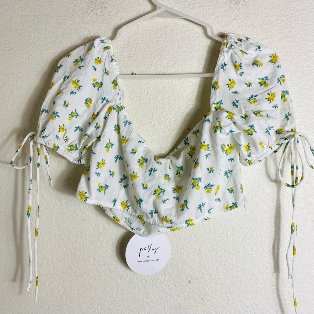 Princess Polly Moresby Crop Top White NWT Size: 8